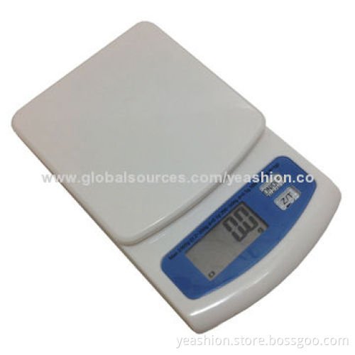 Slim Electronic Kitchen Food Weighing Scale with LCD Display & Low-battery/Overload IndicationNew